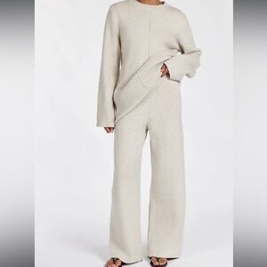 DISSH Cream Knit Jumpsuit